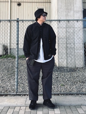 「NEIGHBORHOOD（ネイバーフッド）のアイテム（ナイロンジャケット）」を使った、ゴトシンさん（メンズ・181cm）の秋コーディネート