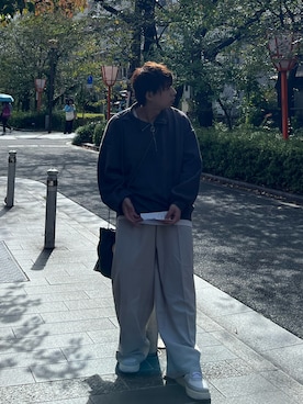 「AS KNOW AS plus（アズノゥアズプラス）のアイテム」を使った、shuさん（メンズ・172cm）の夏コーディネート