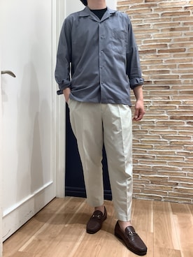 「２ＷＡＹ」｜BRICK HOUSE シャツ工房 橋本アリオ店さん（メンズ・175cm）の夏コーディネート
