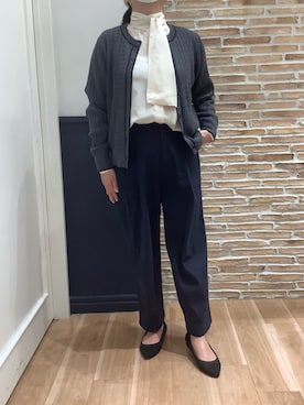 BRICK HOUSE シャツ工房 橋本アリオ店さん（レディース・158cm）の冬コーディネート