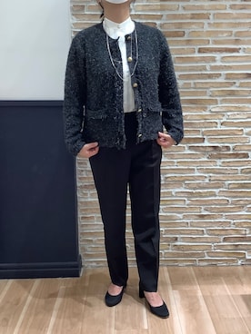 BRICK HOUSE シャツ工房 橋本アリオ店さん（レディース・158cm）の冬コーディネート