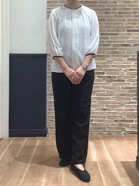 「BRICK HOUSE by TOKYO SHIRT」｜BRICK HOUSE シャツ工房 橋本アリオ店さん（レディース・163cm）の夏コーディネート