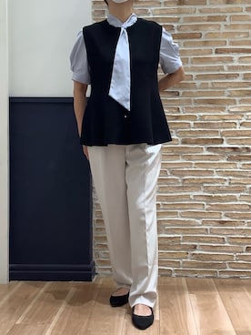 BRICK HOUSE シャツ工房 橋本アリオ店さん（レディース・158cm）の夏コーディネート
