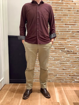 BRICK HOUSE シャツ工房 橋本アリオ店さん（メンズ・175cm）の春コーディネート