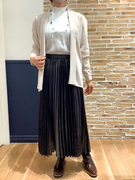 BRICK HOUSE シャツ工房 橋本アリオ店さん（レディース・163cm）の冬コーディネート