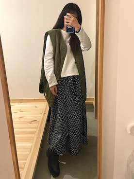 「Java（ジャバ）のアイテム」を使った、87.さん（レディース・157cm）の春コーディネート