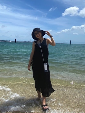「yield（イールド）のアイテム」を使った、Mokaさん（レディース・152cm）の夏コーディネート