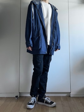 「CIAOPANIC（チャオパニック）のアイテム（その他アウター）」を使った、yutomachiさん（メンズ・183cm）の春コーディネート