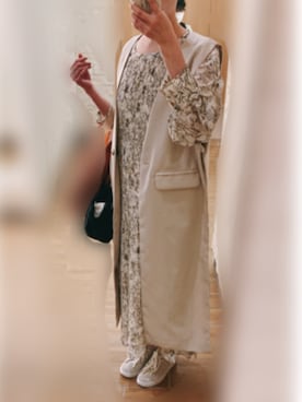 「natural couture（ナチュラルクチュール）のアイテム（その他アウター）」を使った、やぎさん（レディース・163cm）の春コーディネート