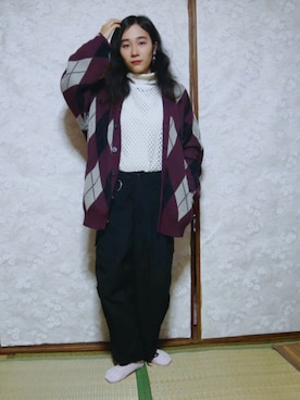 「アイテム（カーゴパンツ）」を使った、木の葉桜さん（レディース・149cm）の秋コーディネート