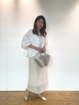「Te chichi（テチチ）のアイテム（ブルゾン）」を使った、YUNAさん（レディース・165cm）の春コーディネート