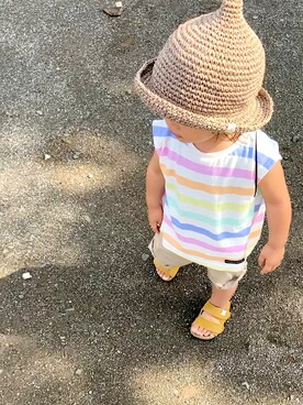 HARUNAさん（キッズ・80cm）の夏コーディネート