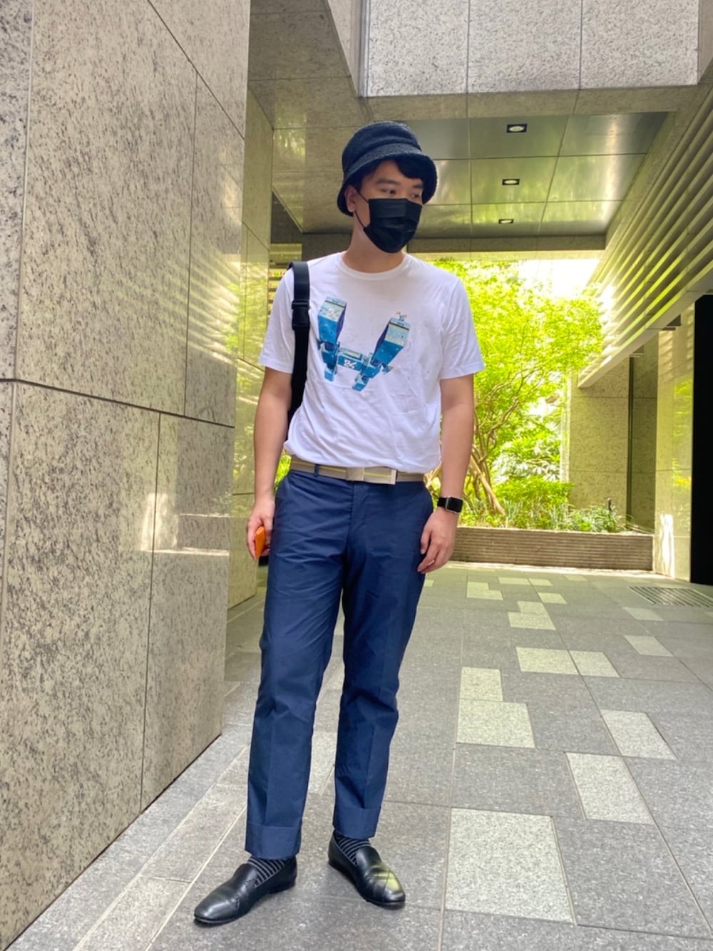 Louis Vuitton レザーベルト（ダークブラウン・ベージュ） LOUIS