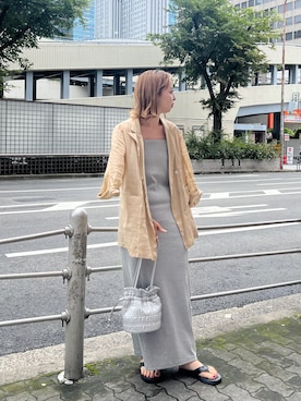 「SHENERY（シーナリー）のアイテム（ジャケット/アウター）」を使った、ONISHI_165cmさん（レディース・165cm）の夏コーディネート