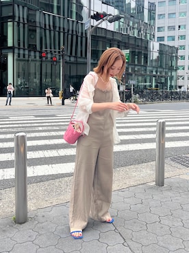 「SHENERY（シーナリー）のアイテム（オールインワン・サロペット）」を使った、ONISHI_165cmさん（レディース・165cm）の夏コーディネート
