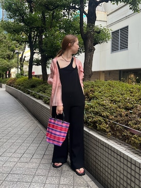 「SHENERY（シーナリー）のアイテム（オールインワン・サロペット）」を使った、ONISHI_165cmさん（レディース・165cm）の夏コーディネート