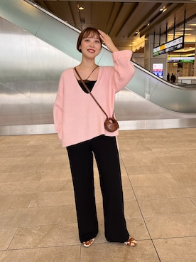 「SHENERY（シーナリー）のアイテム（オールインワン・サロペット）」を使った、ONISHI_165cmさん（レディース・165cm）の秋コーディネート