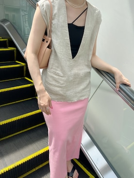 「ベストコーデ」｜「アイテム（キャミソール）」を使った、ONISHI_165cmさん（レディース・165cm）の夏コーディネート