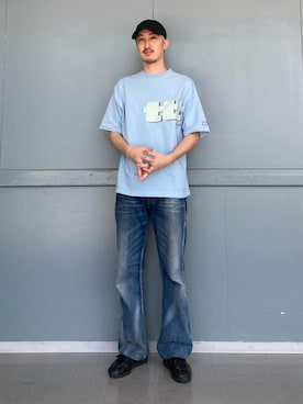 「ORNERTE（オルネート）のアイテム」を使った、mutaさん（メンズ・182cm）の夏コーディネート