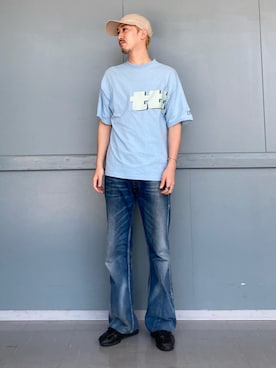 「ORNERTE（オルネート）のアイテム」を使った、mutaさん（メンズ・182cm）の夏コーディネート