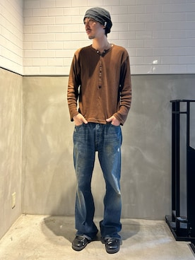 「OVERRIDE（オーバーライド）のアイテム（ニットキャップ/ビーニー）」を使った、mutaさん（メンズ・182cm）の夏コーディネート