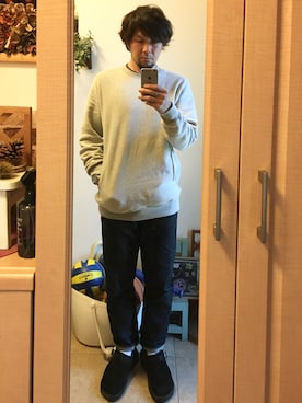 「アイテム（バングル/リストバンド、グリーン系）」を使った、tomolexさん（メンズ・172cm）の春コーディネート