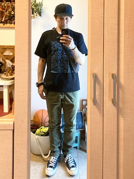 「グラミチ」｜「アイテム（アクセサリー）」を使った、tomolexさん（メンズ・172cm）の夏コーディネート