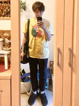 「レッドアップル」｜tomolexさん（メンズ・172cm）の夏コーディネート