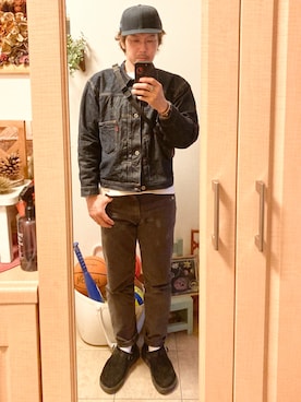 「アイテム（バングル/リストバンド、グリーン系）」を使った、tomolexさん（メンズ・172cm）の春コーディネート