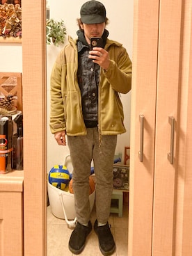 「グラミチ」｜「アイテム（デニムジャケット）」を使った、tomolexさん（メンズ・172cm）の春コーディネート