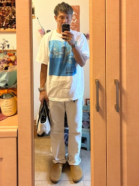 「アイテム（バングル/リストバンド）」を使った、tomolexさん（メンズ・172cm）の秋コーディネート