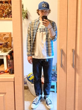 「FAR EASTERN ENTHUSIAST（ファーイースタンエンスージアスト）のアイテム（腕時計）」を使った、tomolexさん（メンズ・172cm）の夏コーディネート