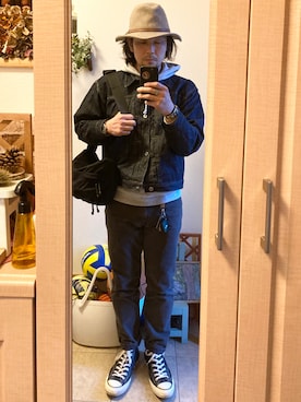 「Gregory」｜「アイテム（ジャケット/アウター）」を使った、tomolexさん（メンズ・172cm）の冬コーディネート
