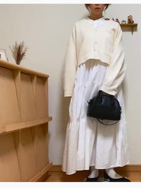 「152cm」｜「アイテム（シャツワンピース）」を使った、sena🧸さん（レディース・152cm）の冬コーディネート