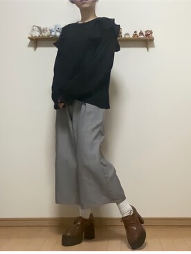 「SLURR（スラ―）のアイテム」を使った、sena🧸さん（レディース・152cm）の春コーディネート