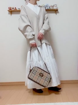 「152cm」｜「アイテム（シャツワンピース）」を使った、sena🧸さん（レディース・152cm）の春コーディネート