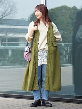 k a m e 𓅮さん（レディース・158cm）の春コーディネート