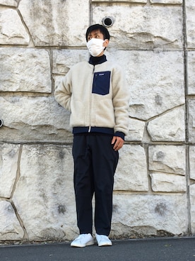 「スタンスミス」｜「アイテム（その他アウター）」を使った、shinyaさん（メンズ・172cm）の冬コーディネート