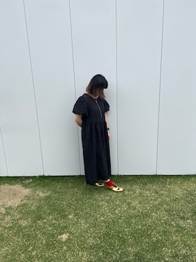 「アイテム（ローファー、ゴールド系）」を使った、Ｔ.さん（レディース・156cm）の春コーディネート