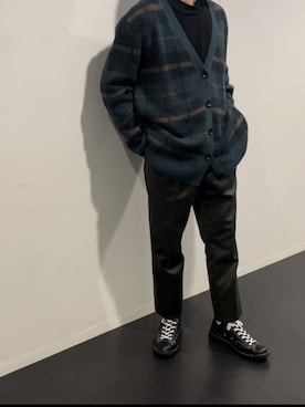 「DRIES VAN NOTEN（ドリスヴァンノッテン）のアイテム（カーディガン/ボレロ）」を使った、kitemiluさん（メンズ・180cm）の冬コーディネート