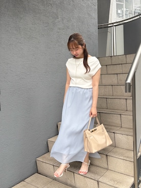 「grace grace （グラスグラス）のアイテム」を使った、nol hikariさん（レディース・156cm）の夏コーディネート