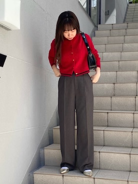 「NOLLEY’S（ノーリーズ）のアイテム（その他アウター）」を使った、nol hikariさん（レディース・156cm）の秋コーディネート