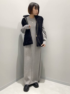 「アイテム（ワンピース/ドレス）」を使った、kinacoさん（レディース・158cm・20代）の秋コーディネート