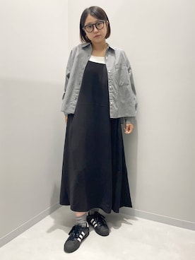 「アイテム（シャツワンピース）」を使った、kinacoさん（レディース・158cm・20代）の夏コーディネート
