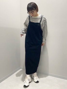 「アイテム（シャツワンピース）」を使った、kinacoさん（レディース・158cm・20代）の秋コーディネート