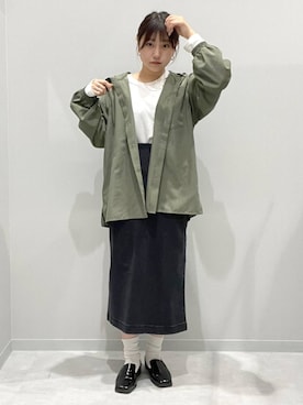 「アイテム（ブルゾン）」を使った、kinacoさん（レディース・158cm・20代）の春コーディネート