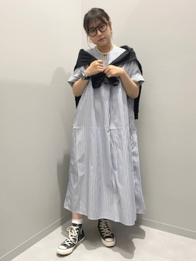 「アイテム（シャツワンピース）」を使った、kinacoさん（レディース・158cm・20代）の夏コーディネート
