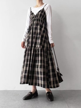 「骨格ナチュラル」｜yuさん（レディース・160cm）の夏コーディネート