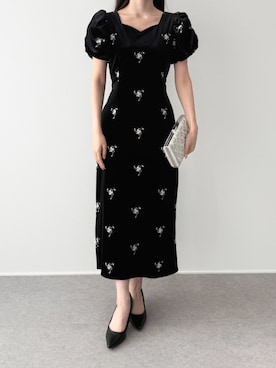 「アイテム（クラッチバッグ）」を使った、yuさん（レディース・160cm）の冬コーディネート