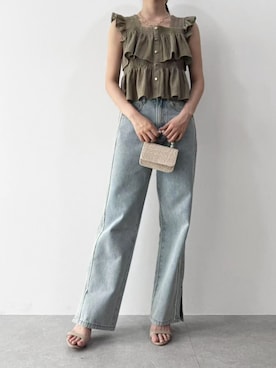 「骨格ナチュラル」｜yuさん（レディース・160cm）の夏コーディネート